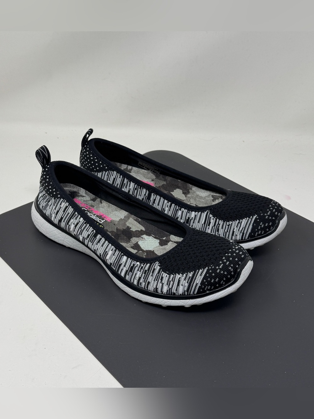 Skechers Microburst 23324 Loafers Women 6.5 Ballet Memory Foam air cooled